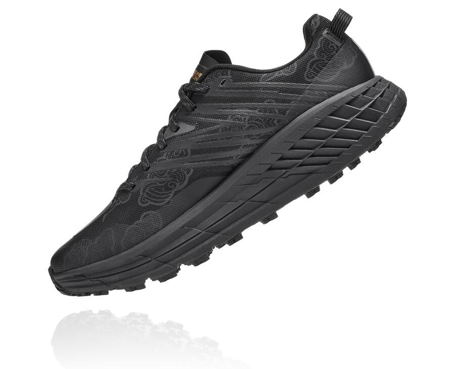 Hoka One One Trailove Tenisky Damske Čierne/Zlate - Speedgoat 4 CNY - 60194-AUGE